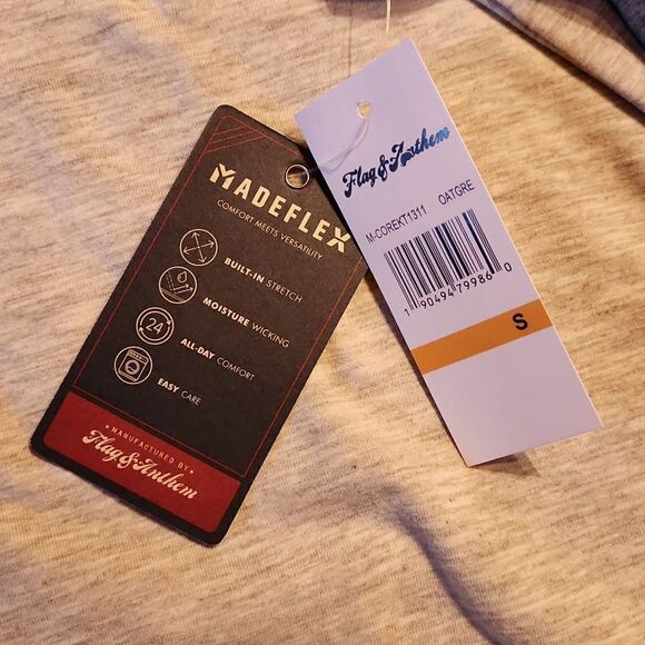 Flag & Anthem Athleisure Henley Sporty Lightweight Casual Hoodie, Small, Gray - Picture 6 of 10